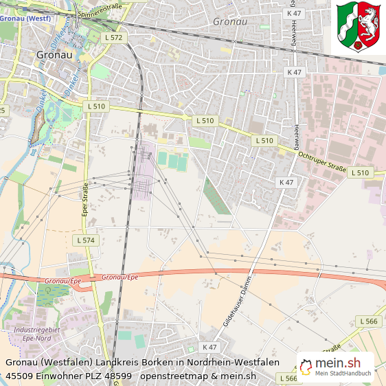 Gronau (Westfalen)  Lageplan
